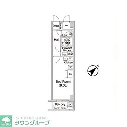 COMFORIAたまプラーザ ワンルームの間取図画像