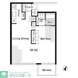 リンクス 1LDKの間取図画像