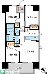 BLESS宮崎台 3LDKの間取図画像