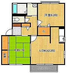 プリムヴェールパルクB棟 2階