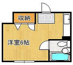 コーポあけみ ワンルームの間取図画像
