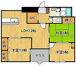 レイ・ブリック東水町 3LDKの間取図画像