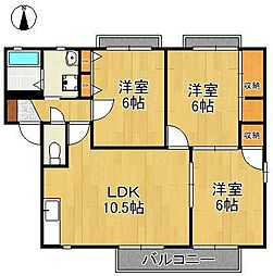 プレンティ嵐山A 3LDKの間取図画像