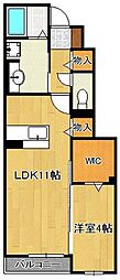 G-style 1LDKの間取図画像