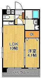 オアシス守恒 1LDKの間取図画像