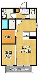 エスペランサ 1LDKの間取図画像