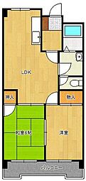 IWKビル 2LDKの間取図画像