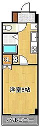 ロイヤルパレス72 1Kの間取図画像