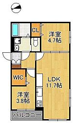 Delica城野 2階