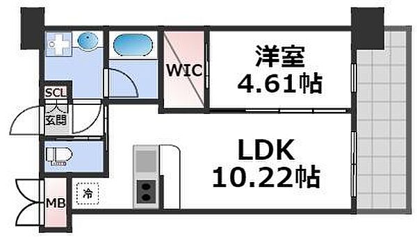 プレジオ阿波座 ｜大阪府大阪市西区川口3丁目(賃貸マンション1LDK・9階・35.42㎡)の写真 その2