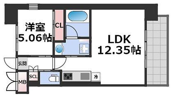 プレジオ阿波座 ｜大阪府大阪市西区川口3丁目(賃貸マンション1LDK・10階・41.58㎡)の写真 その2