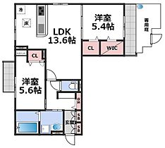 メゾンドエスポワール  ｜ 大阪府大阪市東住吉区桑津4丁目（賃貸アパート2LDK・1階・64.37㎡） その2