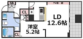 アルグラッド　ザ・タワー心斎橋  ｜ 大阪府大阪市中央区東心斎橋1丁目8-11（賃貸マンション1LDK・18階・49.78㎡） その2