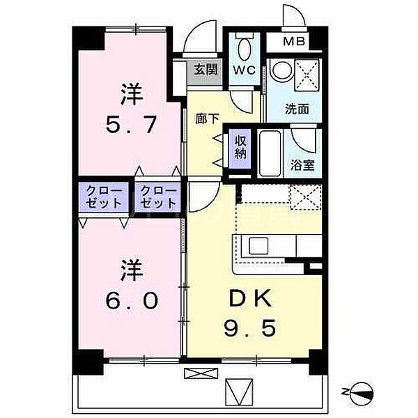 シー・グレース ｜東京都大田区大森南3丁目(賃貸マンション2DK・1階・50.03㎡)の写真 その2