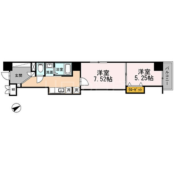 レジデンス大森 ｜東京都大田区大森北1丁目(賃貸マンション2K・3階・41.54㎡)の写真 その2