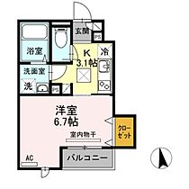 Ａｒｃ 101 ｜ 東京都大田区仲六郷1丁目36-10（賃貸アパート1K・1階・25.17㎡） その2