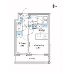 スタイリオ池上SOUTH 1LDKの間取図画像