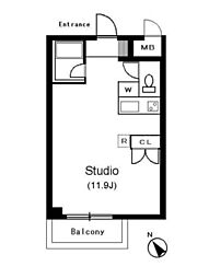 間取図画像 ワンルーム