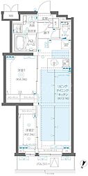 大田区大森中3丁目マンション 2LDKの間取図画像