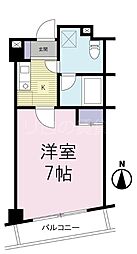 T・REST 1Kの間取図画像