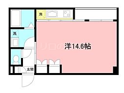 メゾンドエスポワール 1Kの間取図画像