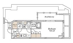 ORETERRACE馬込 1Kの間取図画像