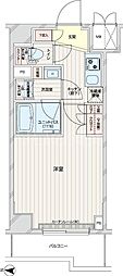 ルーブル本羽田 1Kの間取図画像