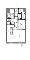 ブランシエスタ糀谷 1LDKの間取図画像