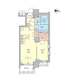RJRプレシア千鳥 1LDKの間取図画像