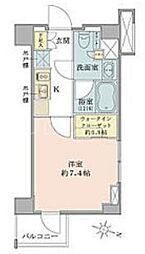 アプリーレ池上 1Kの間取図画像