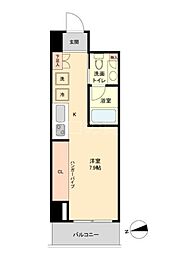 レジデンス雪が谷大塚 ワンルームの間取図画像