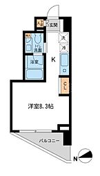 レジデンス雪が谷大塚 ワンルームの間取図画像