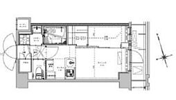 ASYLCOURT大森西 1DKの間取図画像