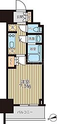 クロスレジデンス蒲田2 1Kの間取図画像