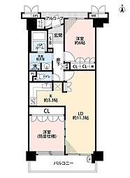 サーパス西高松第二 2LDKの間取図画像