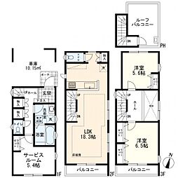 川崎区中瀬2丁目 新築一戸建て 5号棟