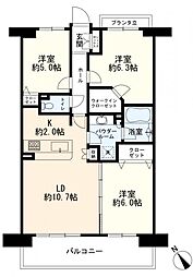 間取図画像 3LDK