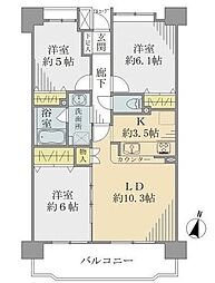 間取図画像 3LDK
