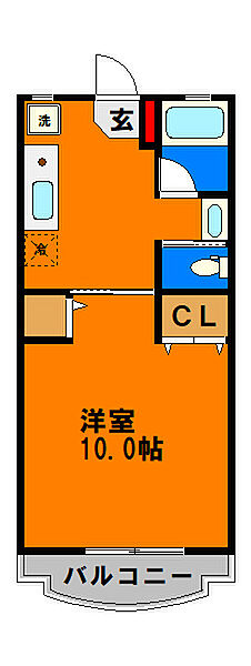 アインス・バーン・ホーフ 110｜千葉県千葉市若葉区西都賀2丁目(賃貸アパート1K・2階・30.12㎡)の写真 その3