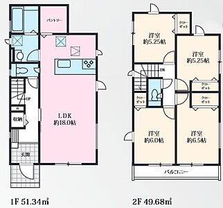 間取り：【戸建て】間取り図