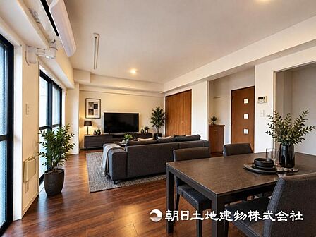 【リビング】家族だんらんの時間が増えそうなこだわりの空間！！大型の家具を配置しても余裕があります※家具等はイメージです