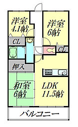 間取図画像 3LDK