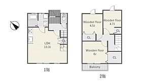 ヴィラハウス八幡 B ｜ 佐賀県唐津市八幡町734-246（賃貸アパート3LDK・1階・70.18㎡） その2