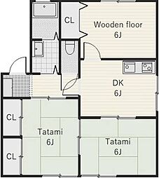 🉐敷金礼金0円！🉐サンシャインハラB