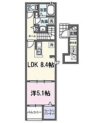 シャルマン・花みずき IV 1LDKの間取図画像