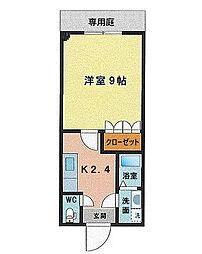 サンパティオ 1Kの間取図画像