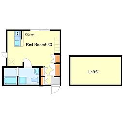PrimaVera 1Kの間取図画像