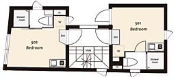SAKURA HOUSE ワンルームの間取図画像