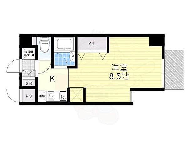 大阪府吹田市朝日町(賃貸マンション1K・6階・23.55㎡)の写真 その2