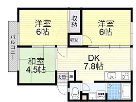 サンライズ曽根西ハイツ  ｜ 大阪府豊中市曽根西町４丁目（賃貸アパート3DK・1階・51.79㎡） その2